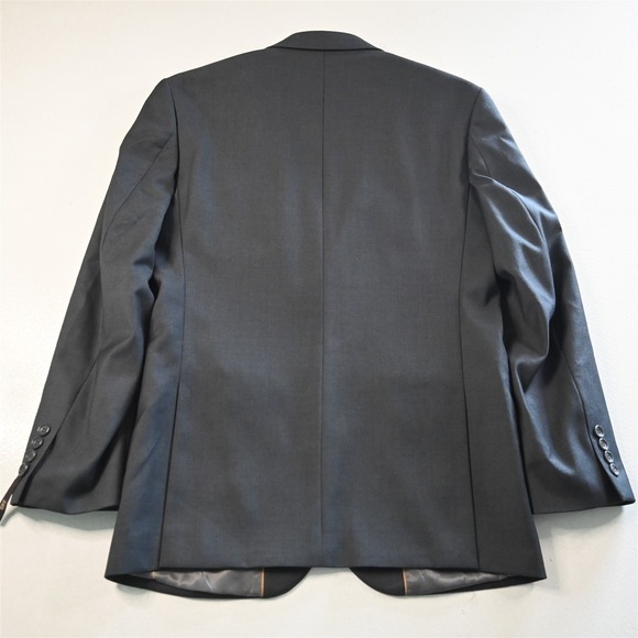 New Caravelli 34S 28x34 Gray Super 150Ss Oxford Mens Jacket Pants Suit - Picture 7 of 12